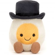 Peluche Amuseable Oeuf à la coque Marié (15 cm)