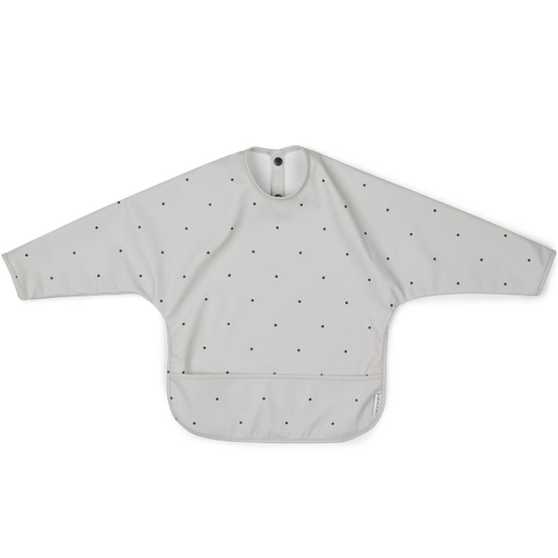 Bavoir à manches Merle Classic dot dumbo grey Liewood