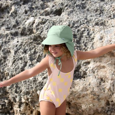 Casquette protège nuque anti-UV vert (1-3 ans)