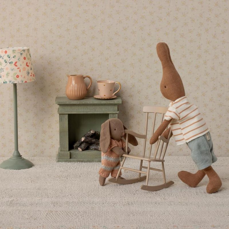 Coffret lapin Bunny Micro Marron Rose poudré Maileg Ambiance 2