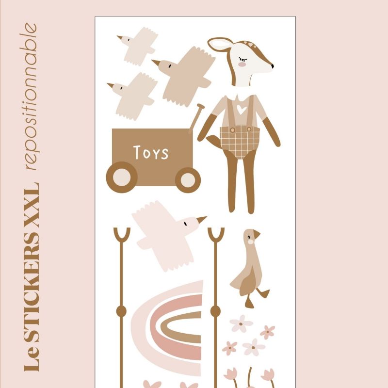 Stickers Décor XXL Faon balancelle Charlie et Suzie Produit 3