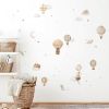 Planche de stickers muraux Montgolfières et animaux (A3) Lilipinso Ambiance 3