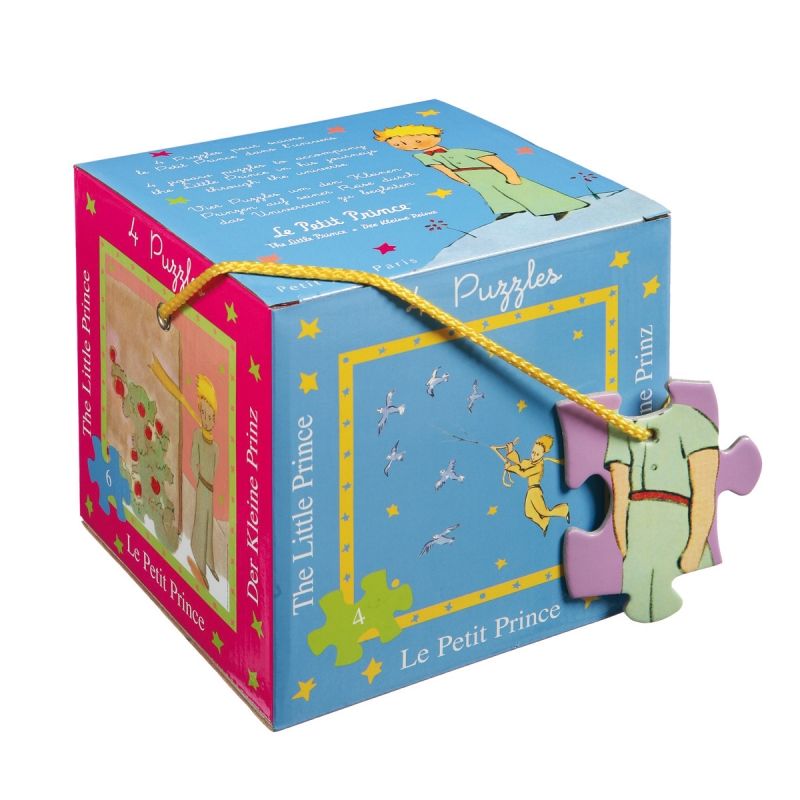 Coffret 4 puzzles Le Petit Prince (4,6,9,12 pièces) Petit Jour Paris
