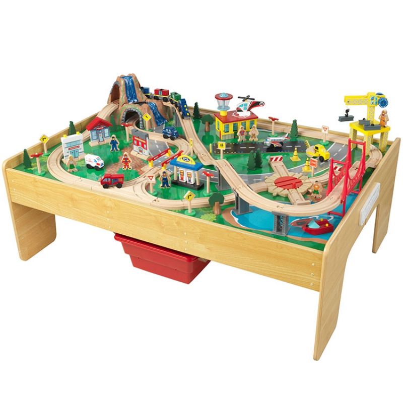 Table avec circuit de train Adventure Town KidKraft
