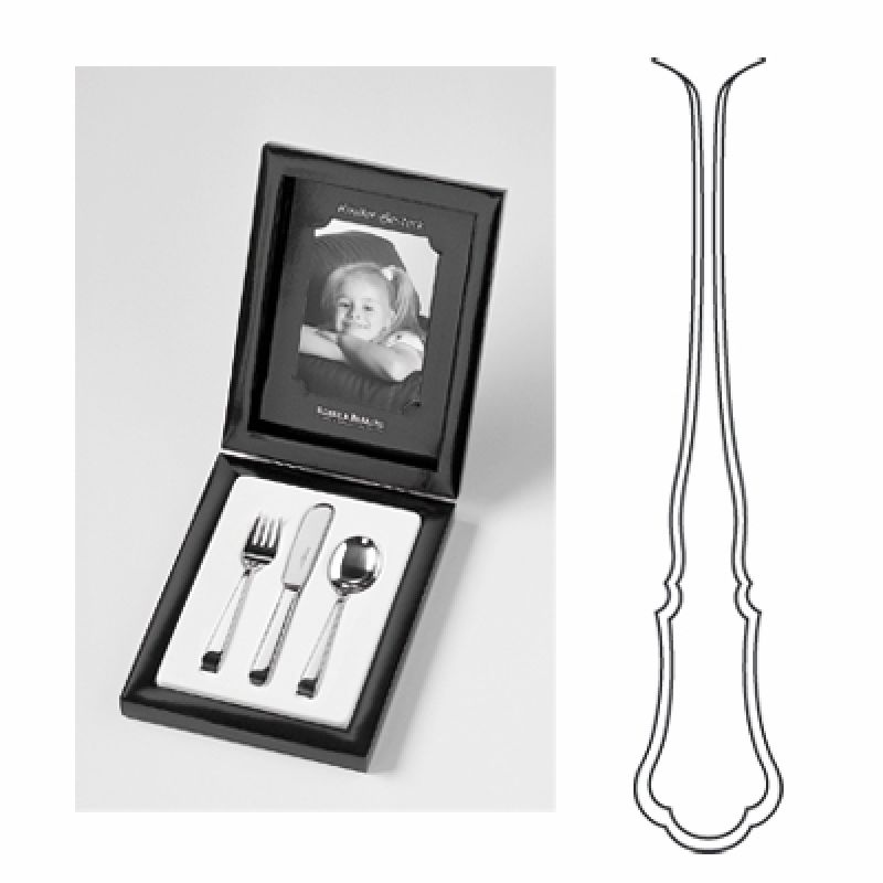 Coffret couverts Alt-Chippendale 3 pièces (argent massif 925°) Robbe & Berking