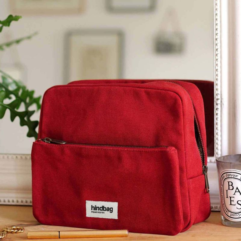 Trousse de toilette XL Alix Terracotta Hindbag Ambiance 2