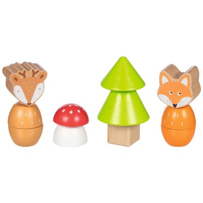 Blocs à visser en bois Amis de la forêt (14 pièces)