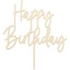 Décoration en bois ''Happy Birthday'' - Party Deco