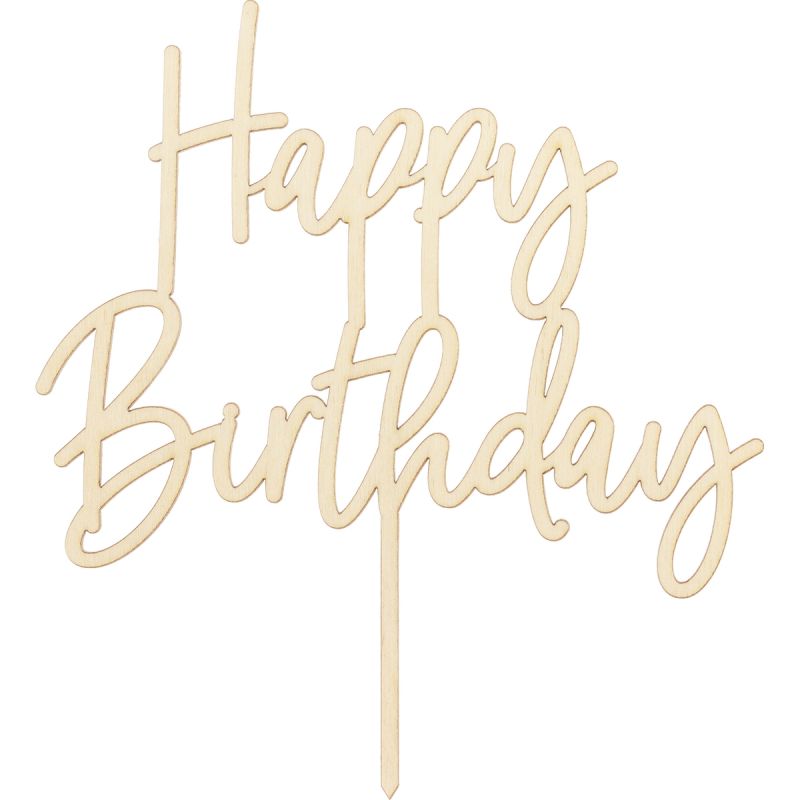 Décoration en bois ''Happy Birthday'' Party Deco