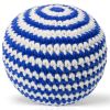 Balle tricotée bleue (11 cm) - Just Dutch