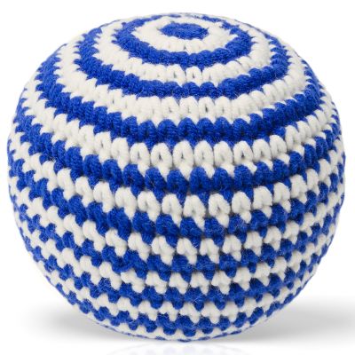 Balle tricotée bleue (11 cm) Just Dutch