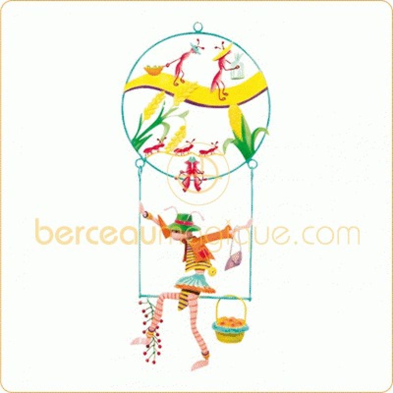 Mobile balanciel Fourmi rose L'oiseau bateau