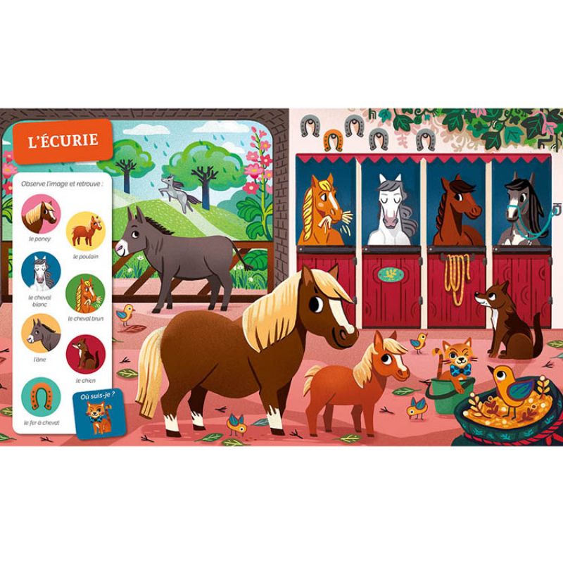 Livre Cherche et trouve des tout-petits A la ferme Auzou Editions Produit ouvert 3