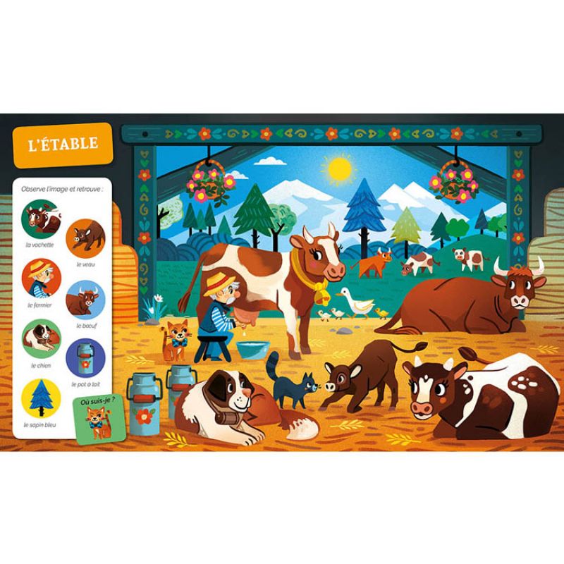 Livre Cherche et trouve des tout-petits A la ferme Auzou Editions Produit ouvert 5