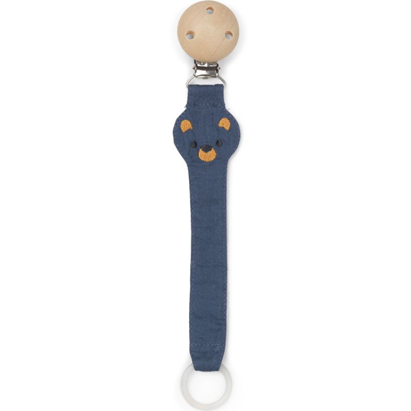 Attache sucette Ours teddy bleu Franck & Fischer