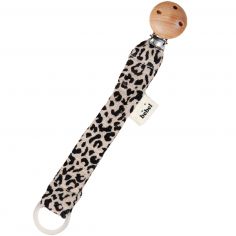 Attache tétine Léopard beige - BEBEL