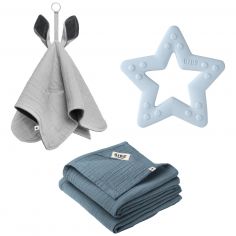 Coffret cadeau Baby Blue (4 pièces) - BIBS