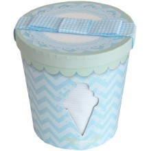 Coffret cadeau de naissance Pot de glace bleu (0-3 mois)  par Minene