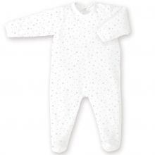Pyjama léger jersey Stary cristal ecru (3-6 mois : 60 à 67 cm)  par Bemini