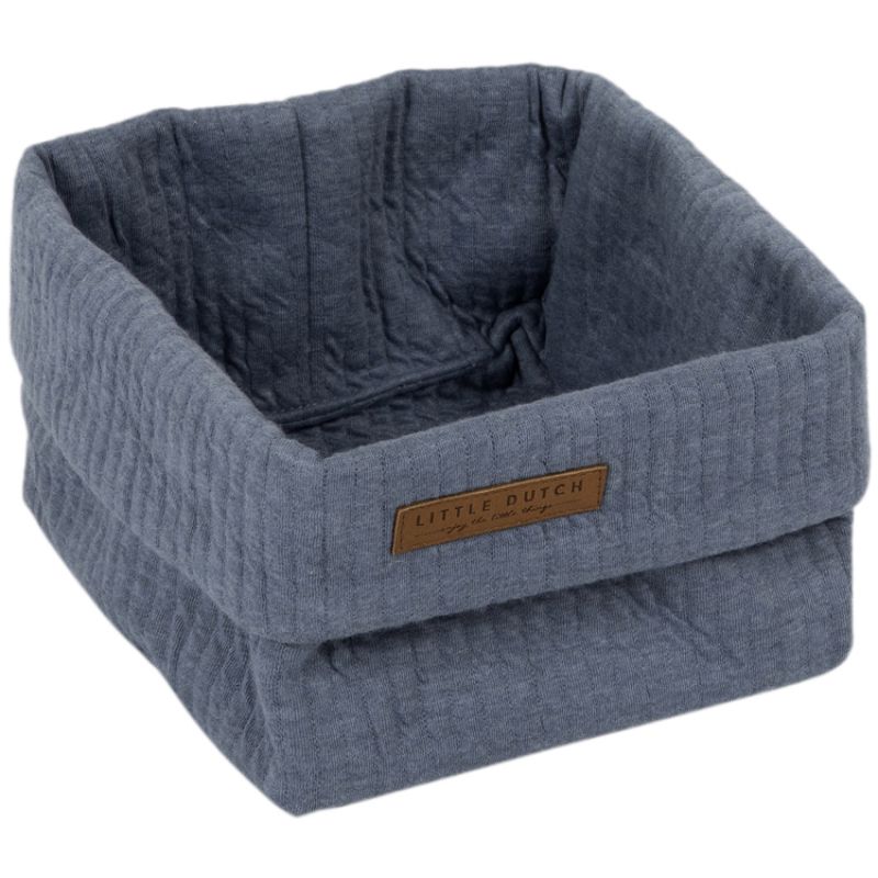 Panier de toilette Pure blue (15 x 15 cm) Little Dutch