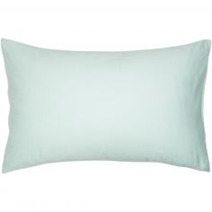 Taie d'oreiller pur coton Bleu céladon (40 x 60 cm) - Kadolis