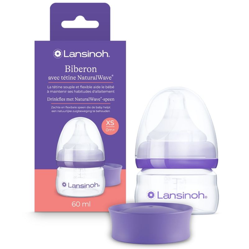 Biberon avec tétine NaturalWave (60 ml) Lansinoh Produit 1