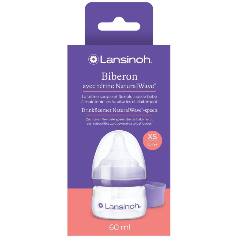 Biberon avec tétine NaturalWave (60 ml) Lansinoh Packaging 9