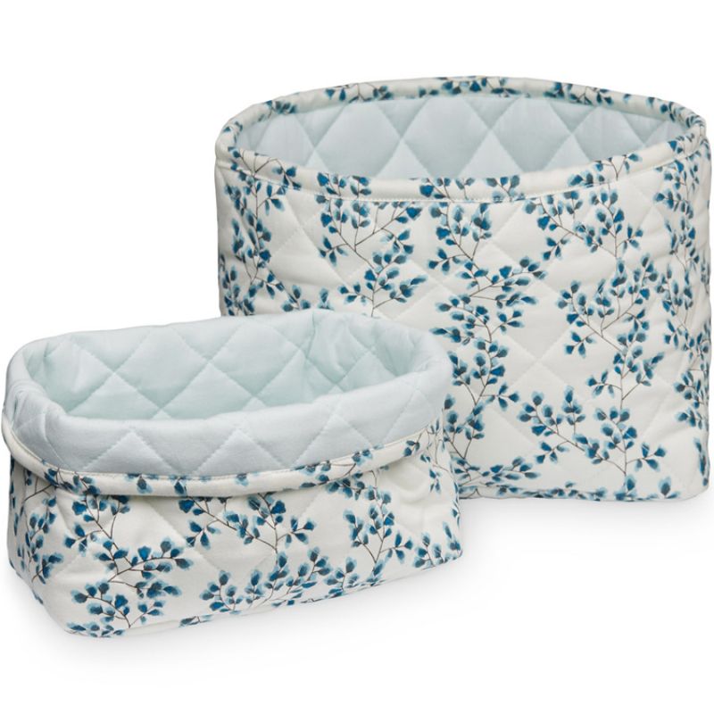 Lot de 2 paniers de toilette Fiori bleu Cam Cam Copenhagen