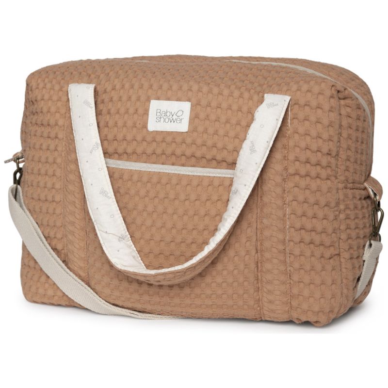 Sac de maternité Camila Gofre Cinnamon Babyshower Produit 1