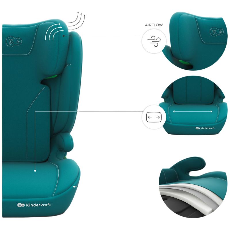 Siège auto évolutif I-Spark 2 Plus i-Size Green (groupe 2-3) Kinderkraft Produit 4