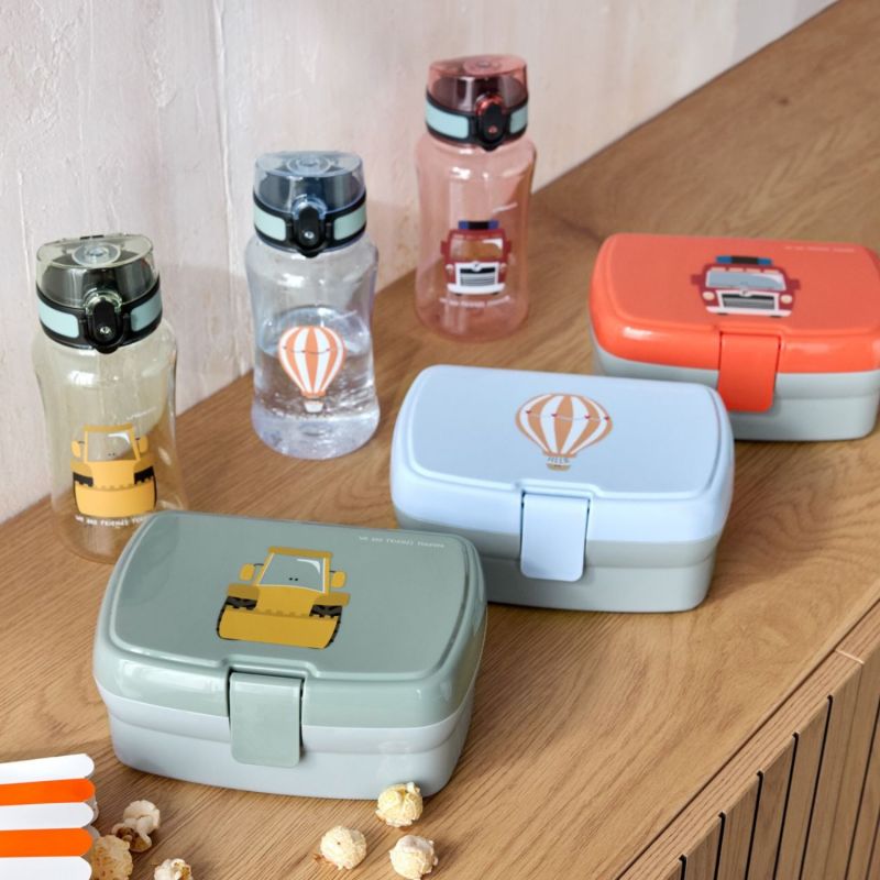 Lunch Set boîte à goûter et gourde Tiny Drivers Pelleteuse (0,46 L) Lässig Ambiance 2