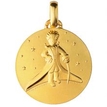 Médaille Le Petit Prince dans les Etoiles 18 mm (or jaune 750°)  par Monnaie de Paris