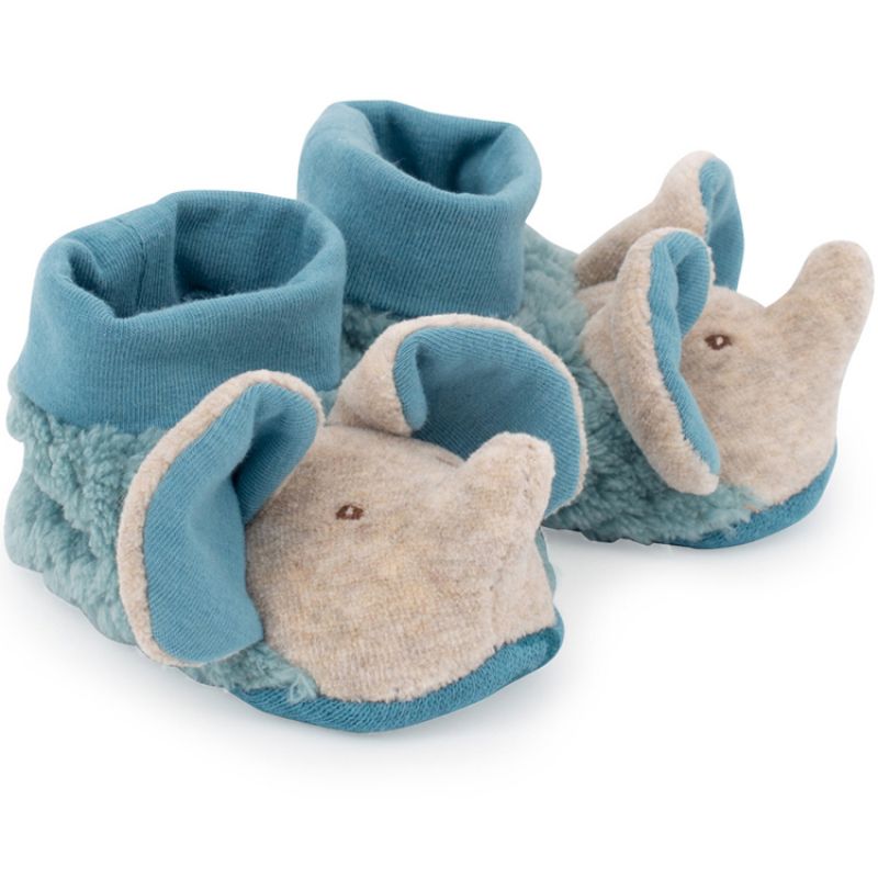 Chaussons bébé éléphant Sous mon baobab (0-6 mois) Moulin Roty