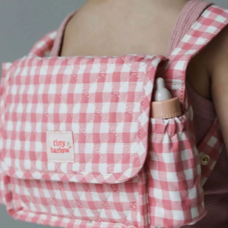 Sac à langer pour poupée avec accessoires Vichy Tiny Harlow Ambiance 5