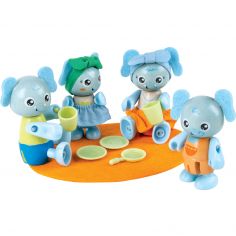 Famille des Eléphants en matériaux renouvelables - Hape