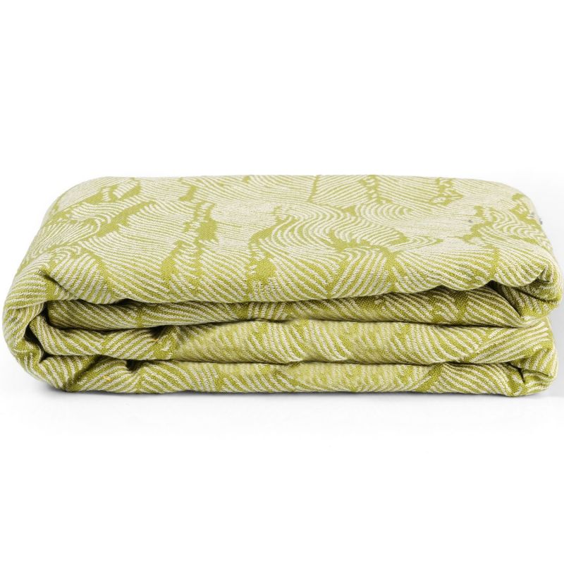 Echarpe de portage Seigaiha Vert SeaCell NéoBulle Produit 1