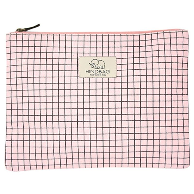 Pochette en coton bio Ema Bristol rose Hindbag