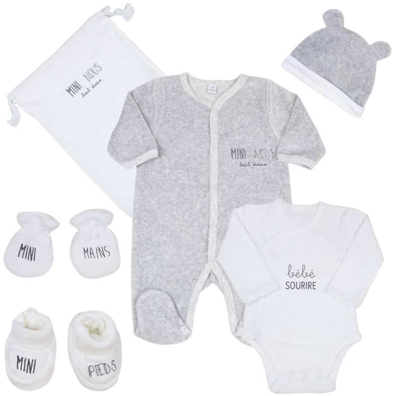 Kit de naissance Mini nous 6 pièces (1 mois) Trois Kilos Sept Produit 1