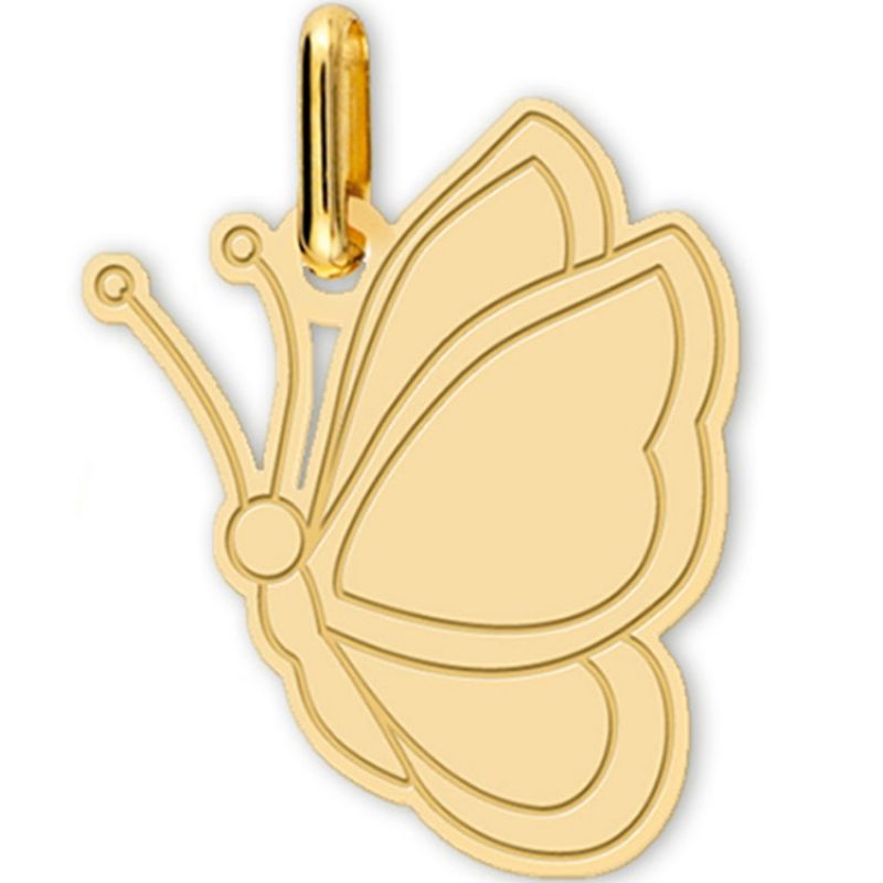 Pendentif Papillon (or jaune 375°) Lucas Lucor