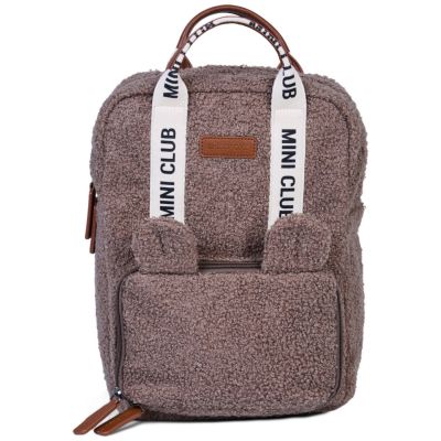 Sac à dos enfant Mini Club Signature Teddy Soft Brown Childhome