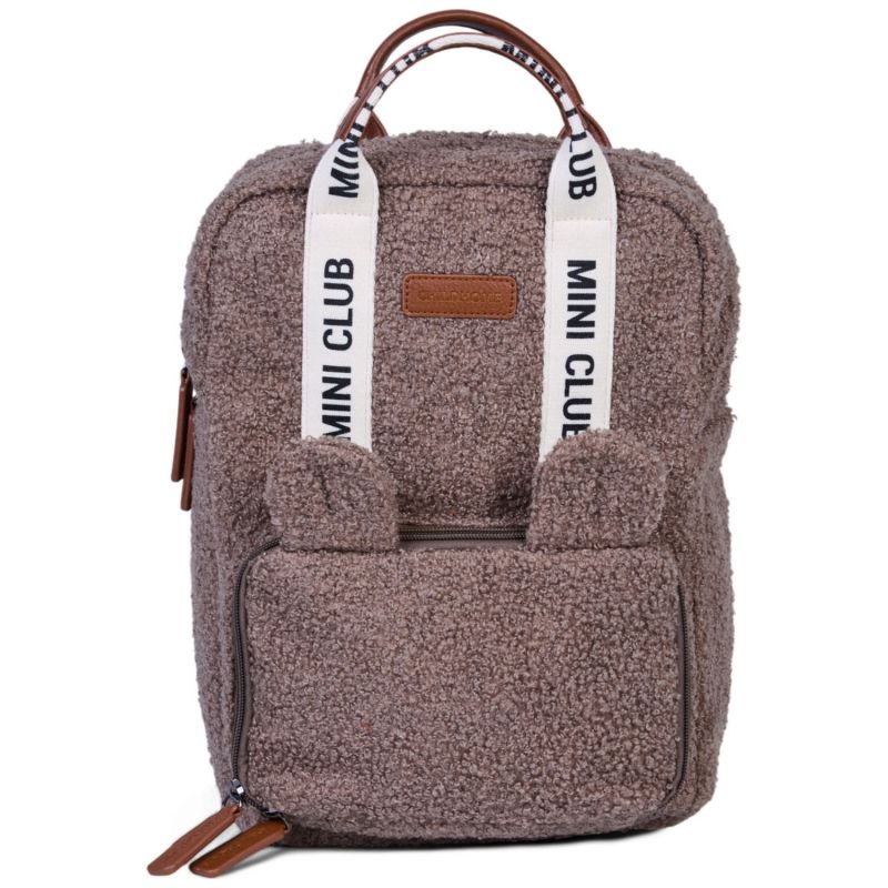 Sac à dos enfant Mini Club Signature Teddy Soft Brown Childhome Produit 1