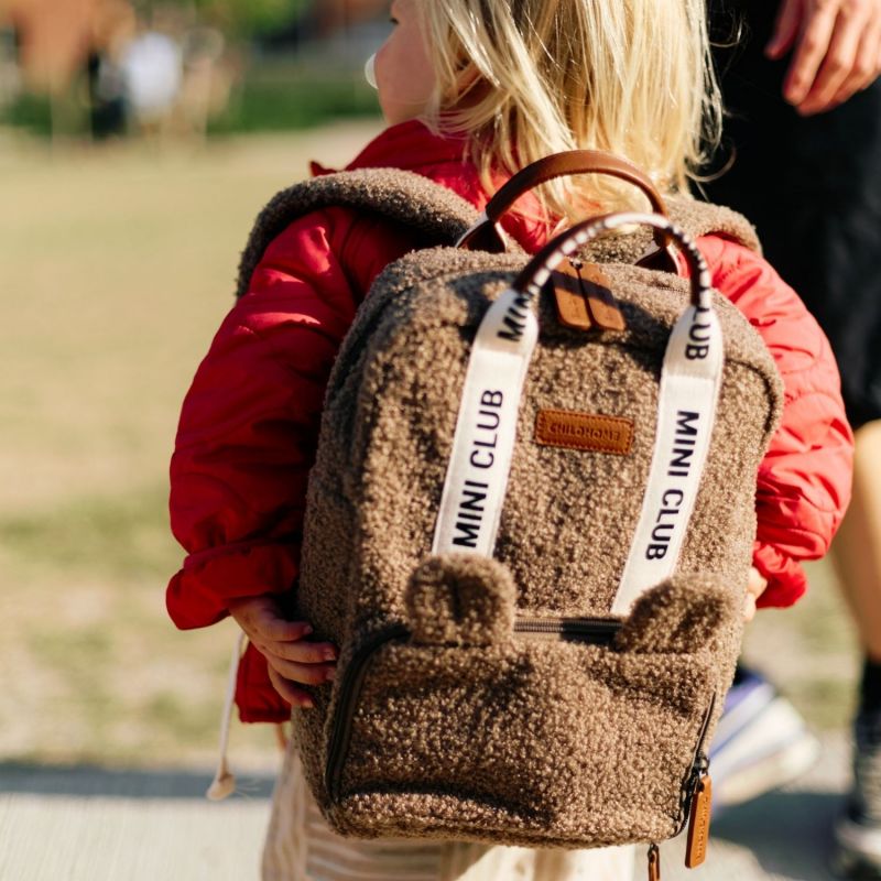 Sac à dos enfant Mini Club Signature Teddy Soft Brown Childhome Ambiance 8