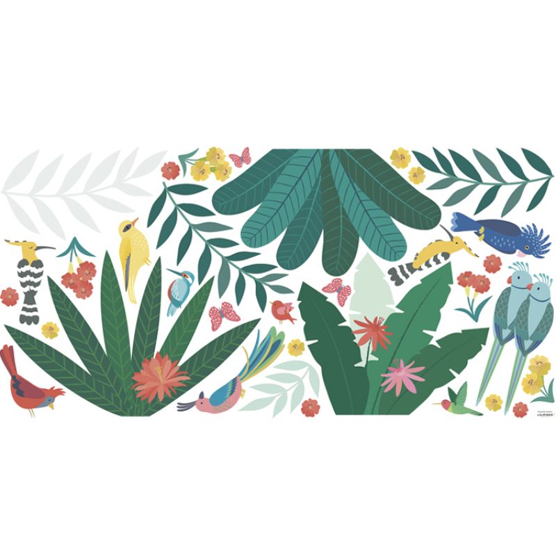 Planche de stickers décor Tropical Lilipinso