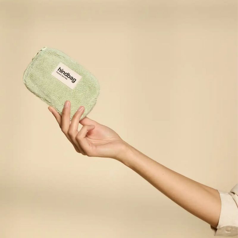 Porte-monnaie Lili en éponge Vert Hindbag Ambiance 2