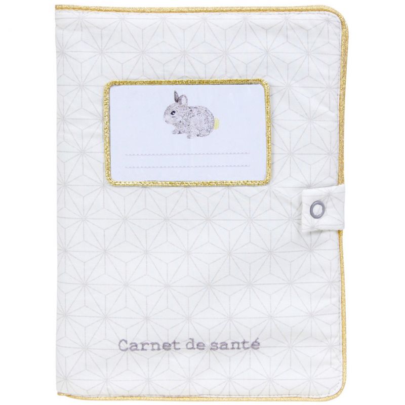 Protège carnet de santé Pompom le lapin Little Crevette