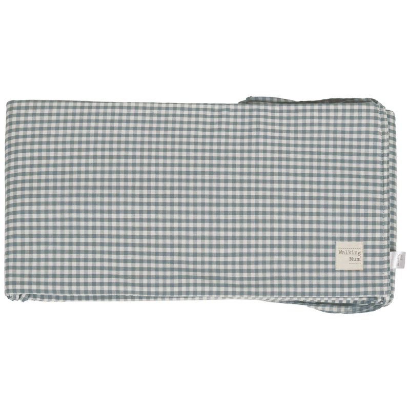 Tour de lit Praliné Vichy Rayures Matcha (120x60 cm) Walking Mum Produit 1