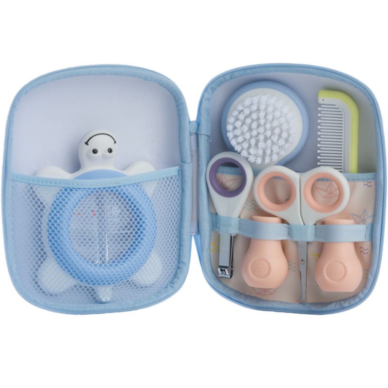 Trousse de soin Paper boat bleue (5 accessoires) Bébé Confort