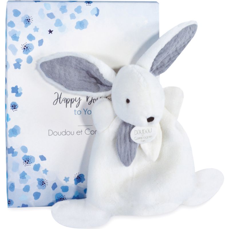 Coffret doudou Lapin Happy Glossy Doudou et Compagnie
