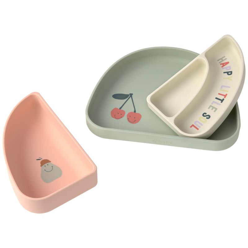 Assiette à compartiments en silicone Cerise Lässig Produit 5