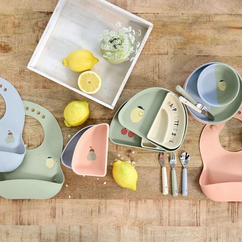 Assiette à compartiments en silicone Cerise Lässig Ambiance 8